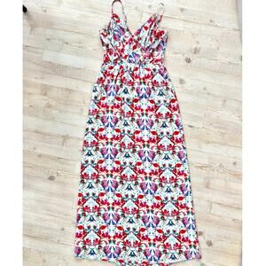 Yumi Kim Cleo Floral V-Neck Maxi Dress | White/Multi Size XS‎